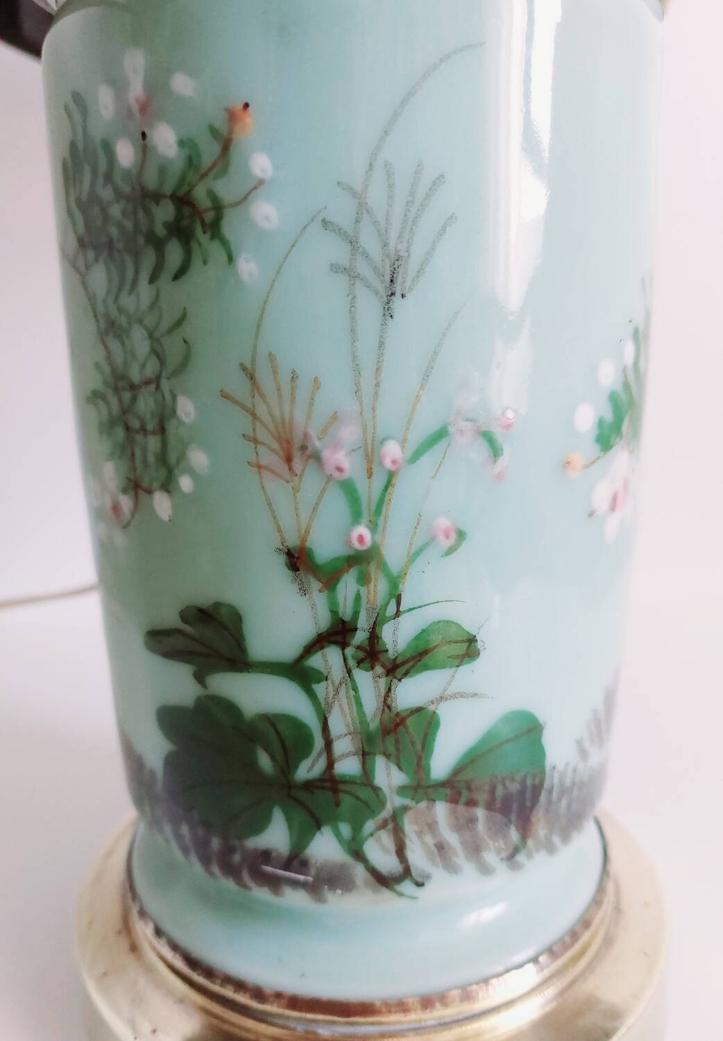 Vintage porcelain lamp