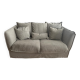 Sofa Paros 2 places Linen Gray