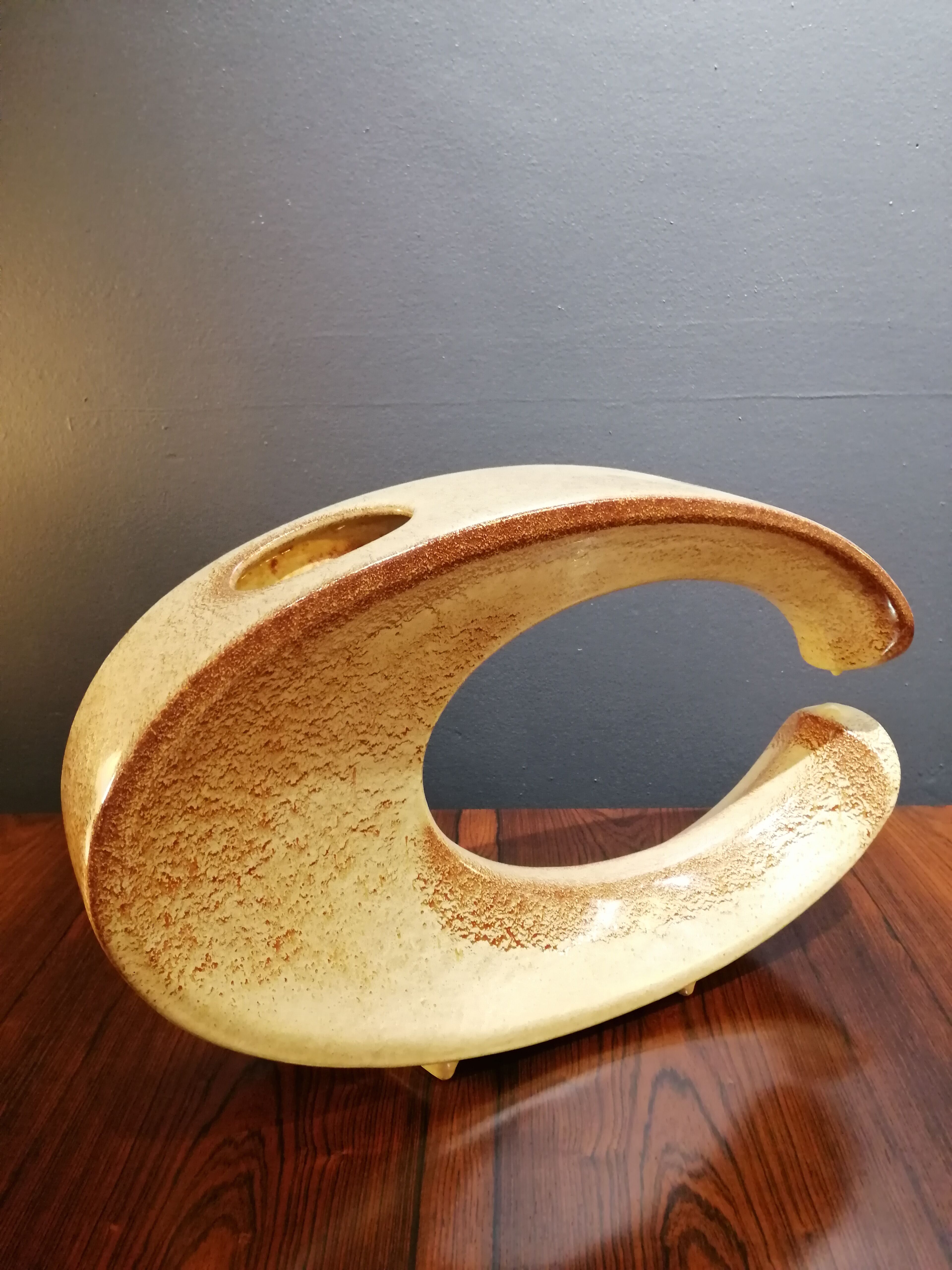 Vase de Roberto Rigon pour Bertoncello Ceramics, Italie, années 60