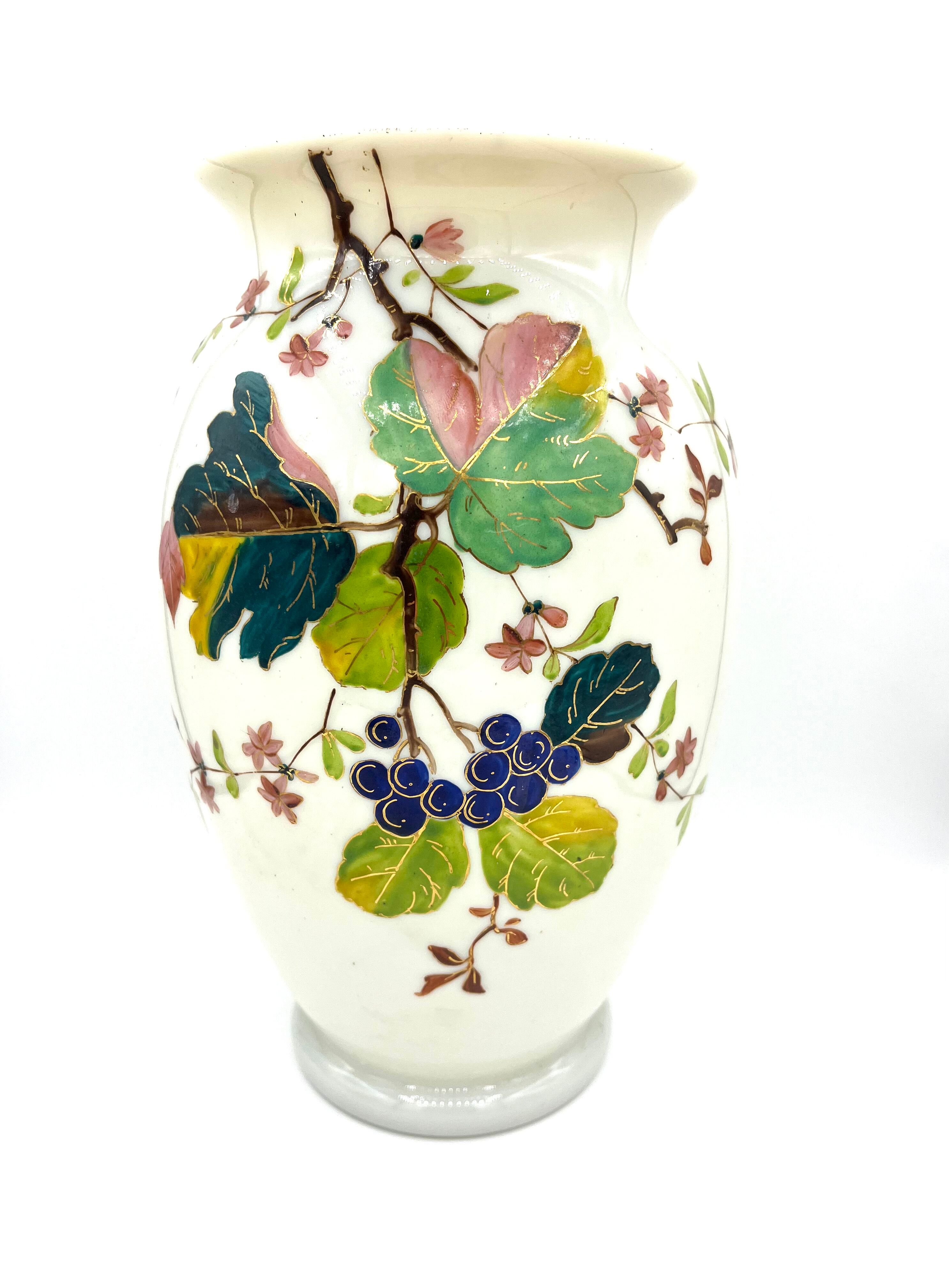 Pair of opaline vases early twentieth century