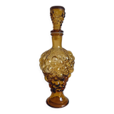 Empoli Amber Glass Decanter Set by Wayne Husted, Handmade in Italy