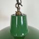 Industrial Green Enamel Factory Pendant Lamp , 1960s