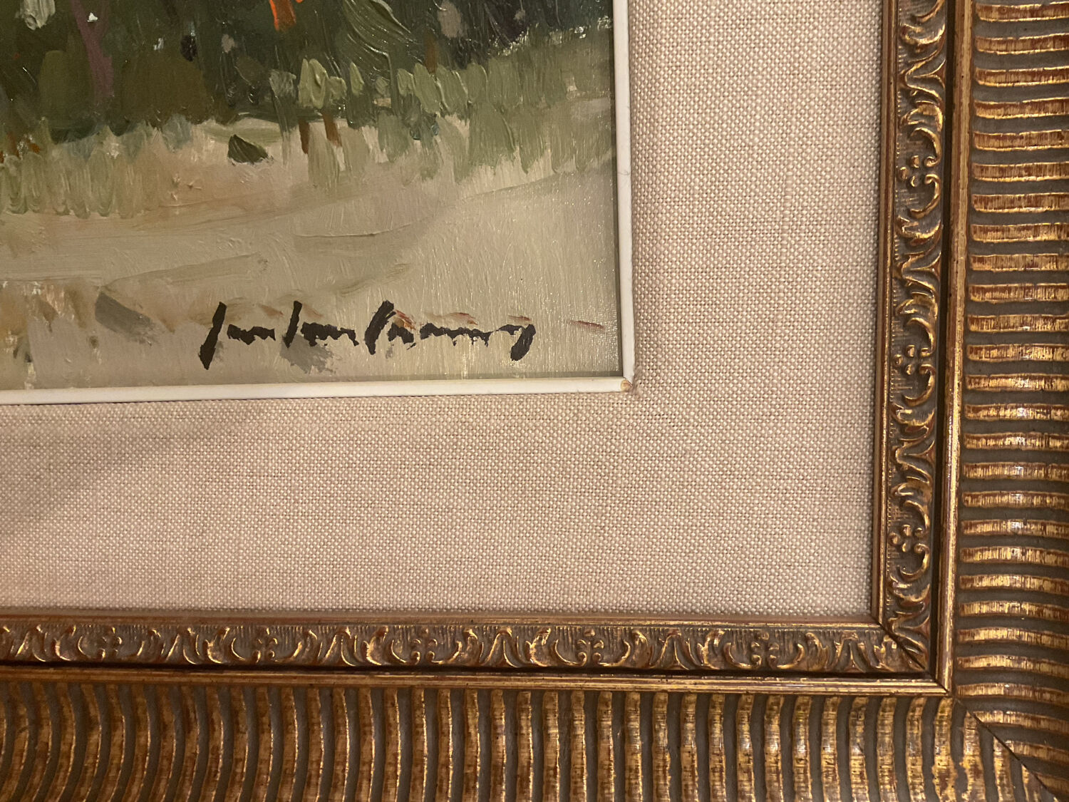 Oil painting on canvas by Casané Puig.