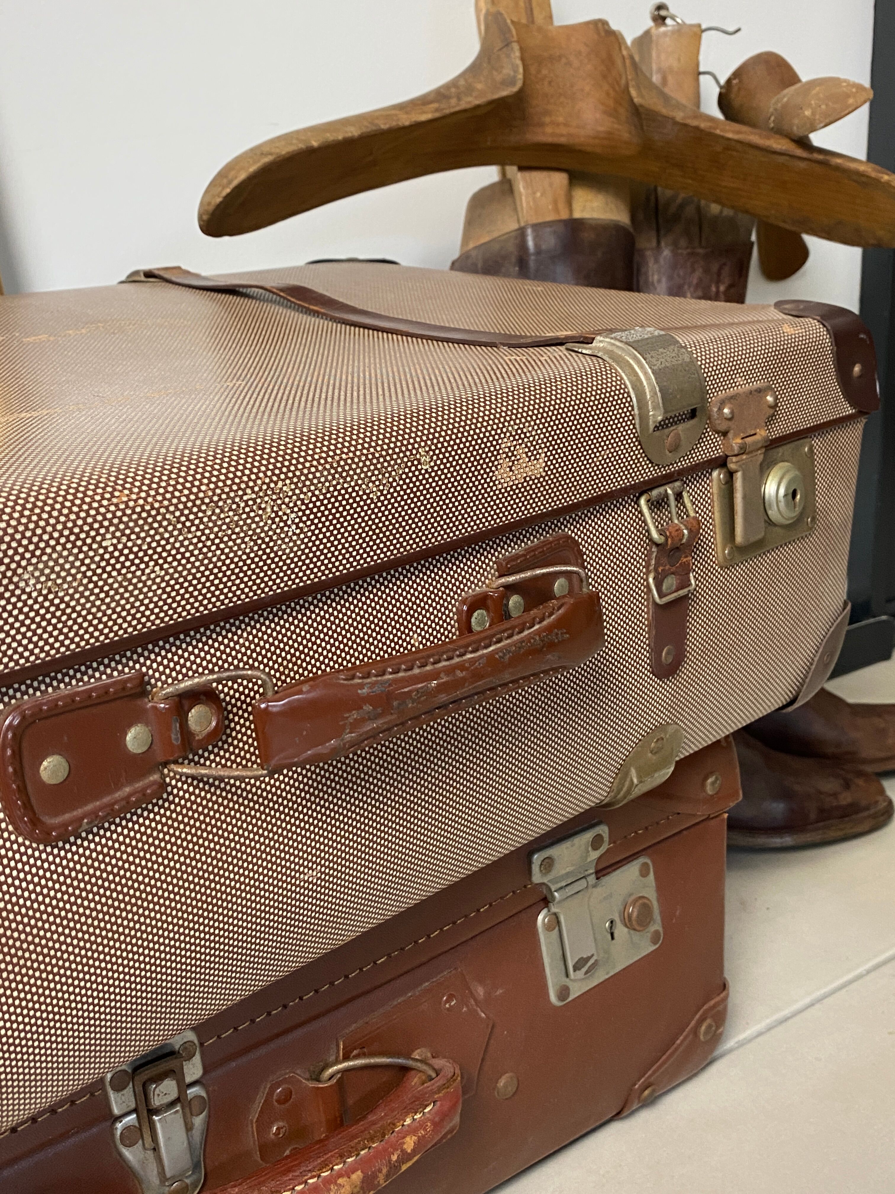 Old vintage suitcase