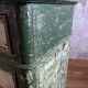 Chiffonnier ancien en bois patiné vert