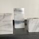 Trio Of marble candle holders from the 70s