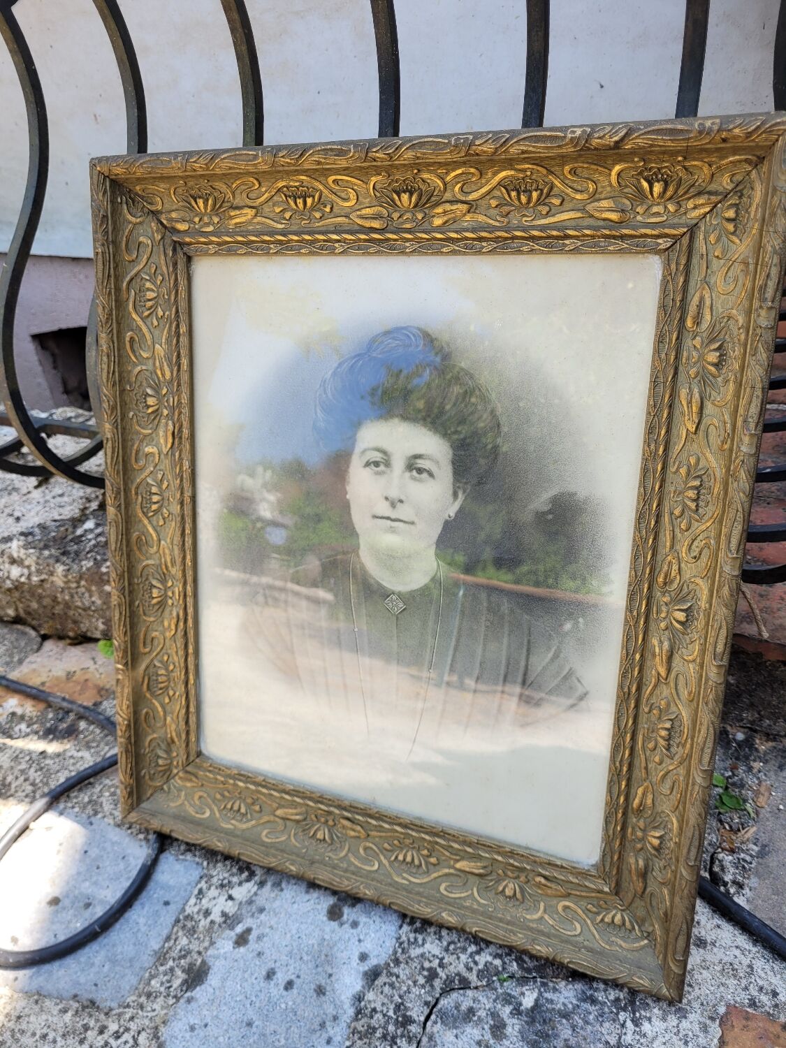 Framed woman portrait