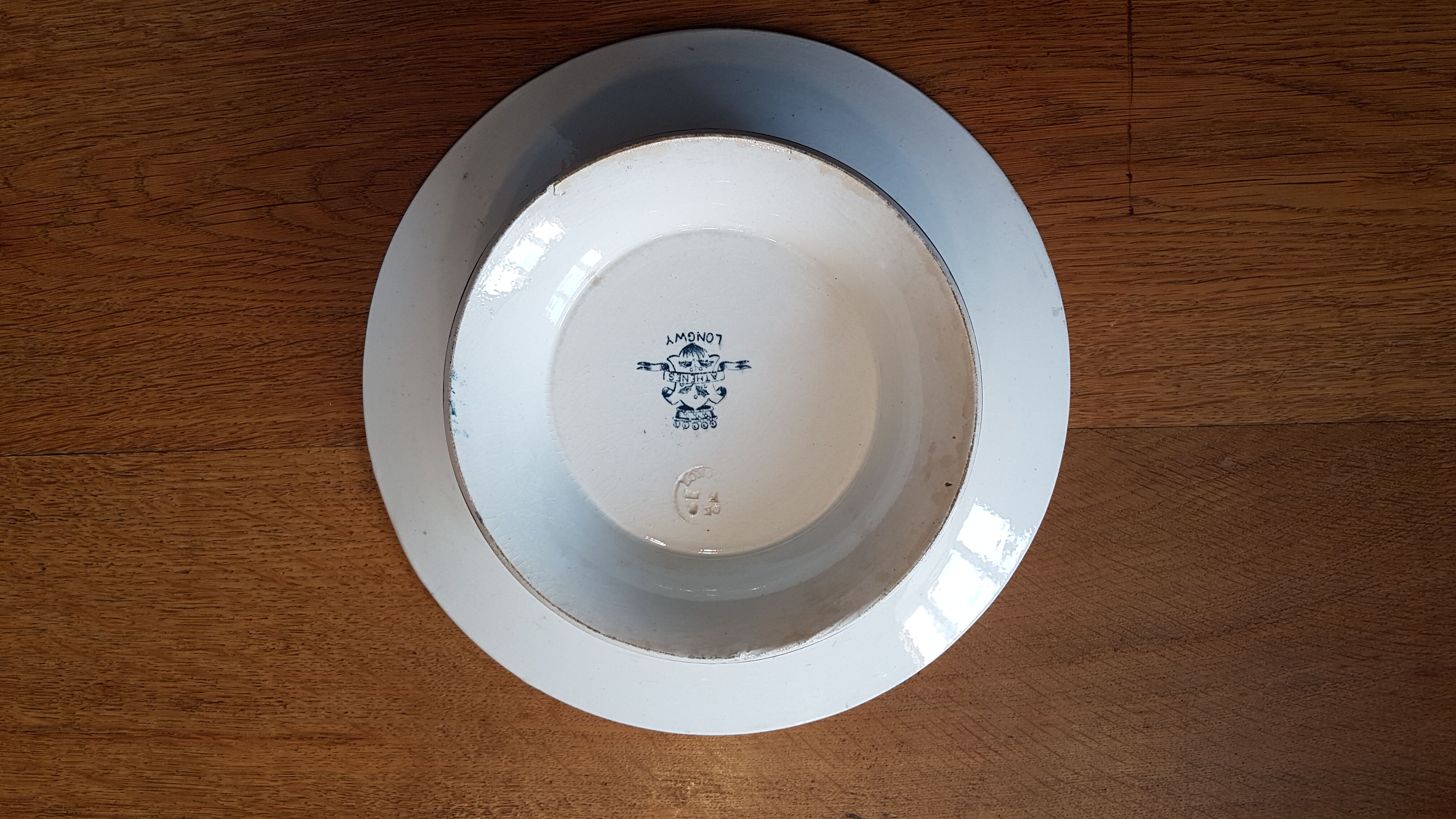 Dish to pie, to décor anthique old earthenware compote