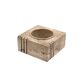Travertine cubic vide poche / ashtray, Cerri Nestore, Italy, 1970s