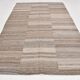 6x10 Brown and Beige Living Room Kilim Rug, 199x306Cm