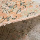 7x10 Pale Red & Cream Oversize Vintage Rug, 207x304Cm