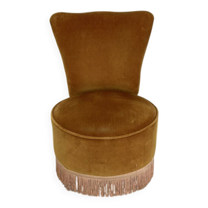 Fauteuil type crapaud - ocre