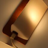 Paire d'appliques murales orientables scandinaves en teck 1960