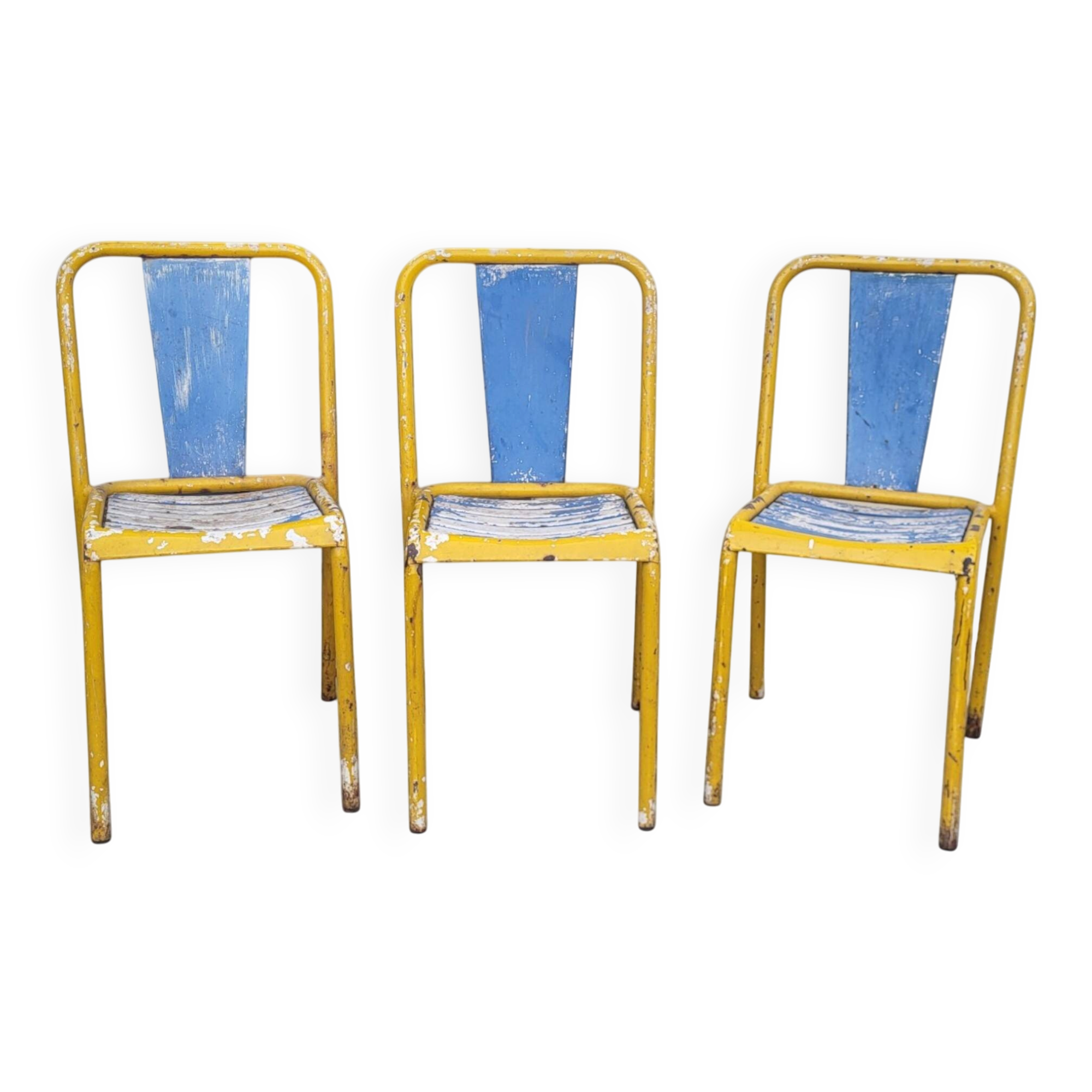 Tolix chairs by Xavier Pauchard T4 - 1950s (*3)