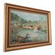 Old painting oil on canvas signed J.V.
