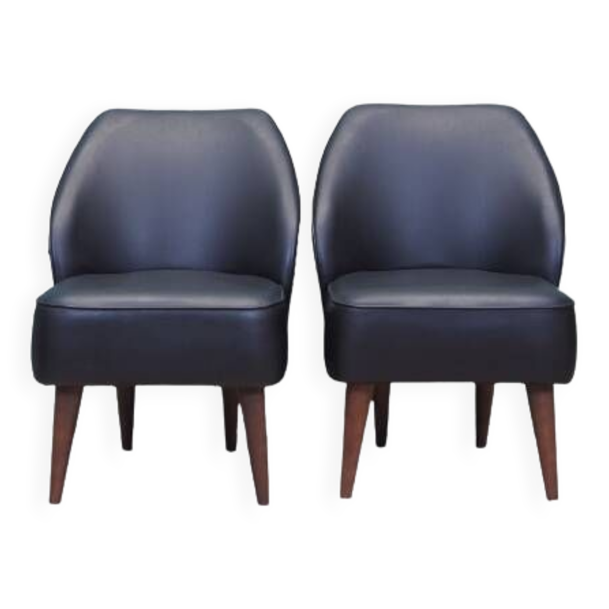 Set of two leather armchairs, Danish design, 90s, made in Denmark