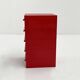 Red 5-drawer cabinet model “4601” by Simon Fussell for Kartell, 1970