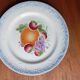 Set of 8 "St Amand" dessert plates with fruit decoration