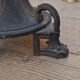 Large antique candelabra in black patinated babbitt – 19th century