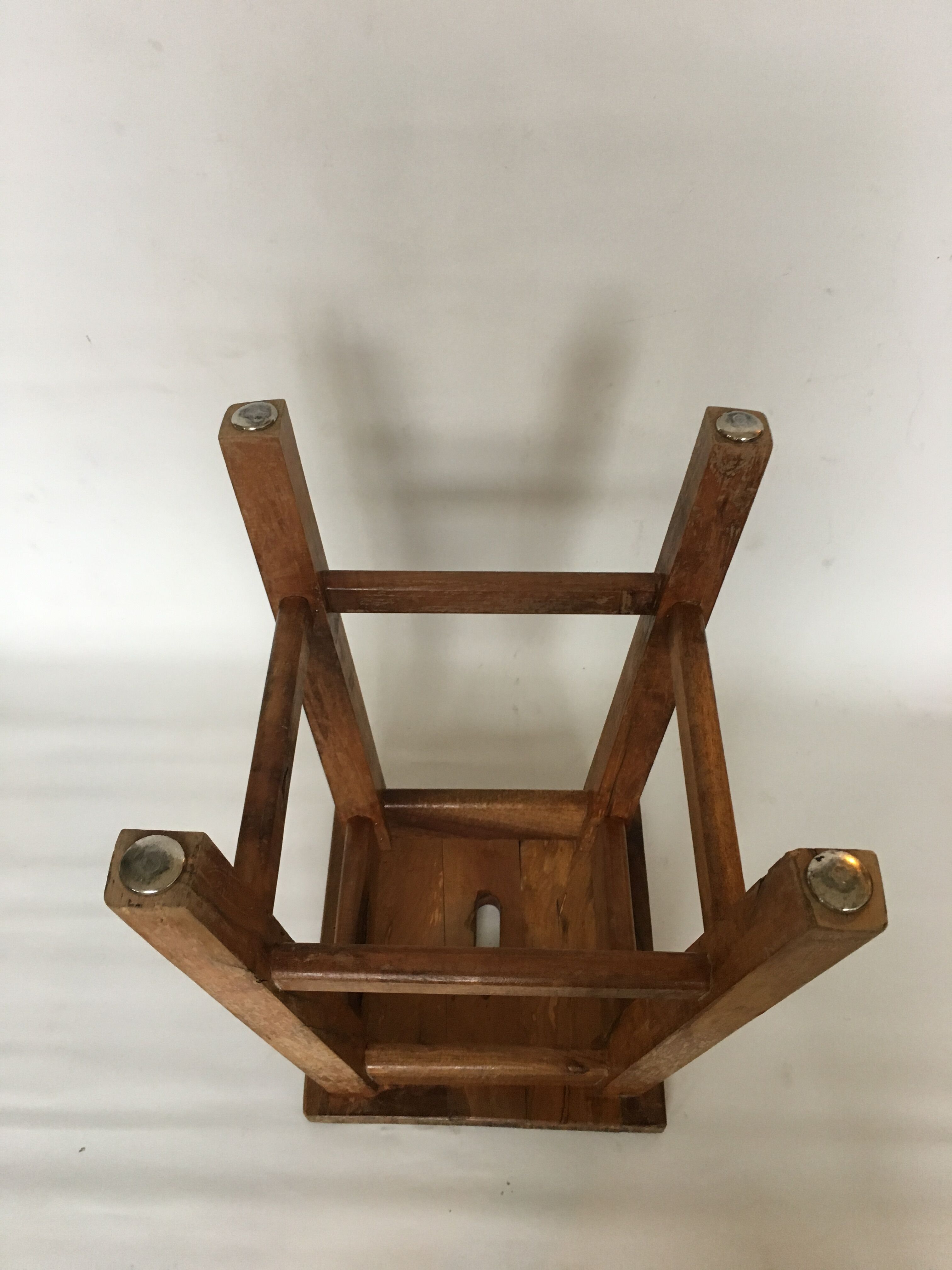 Massive wooden stool