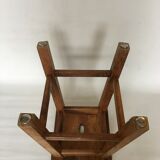 Massive wooden stool