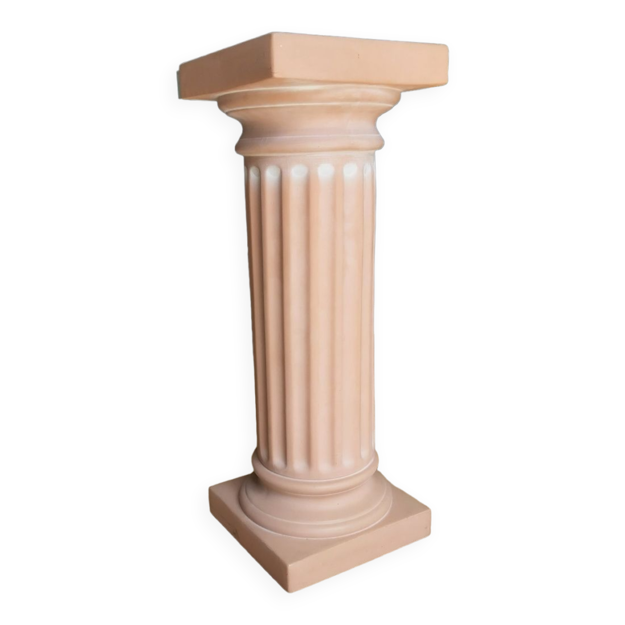 Pink plaster column