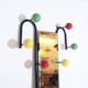 Vintage standing coat rack by Roger Feraud with mirror, France, 1950s.