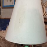 Wicker bottle lamp