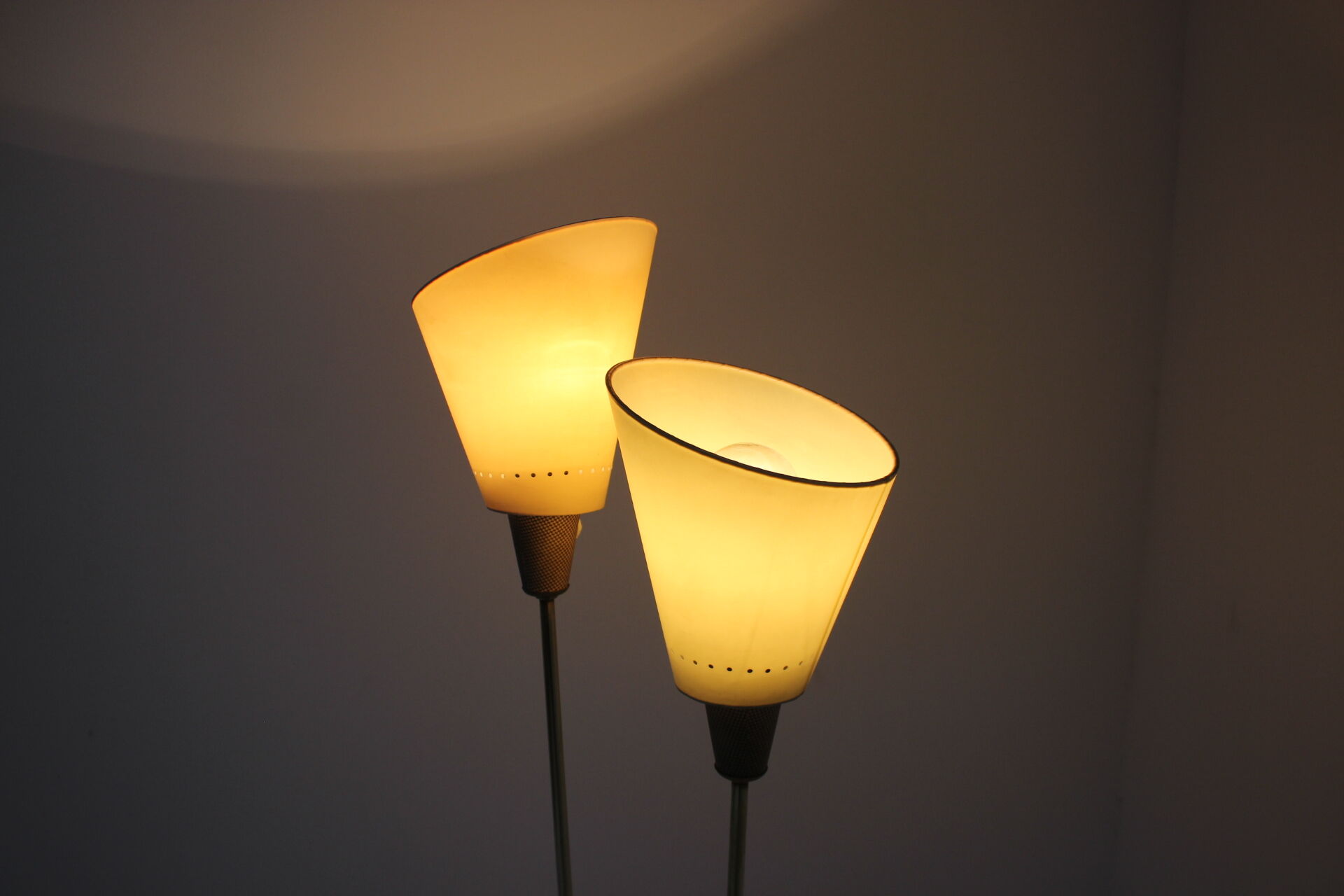 1960s Brass Floor Lamp, Czechoslovakia