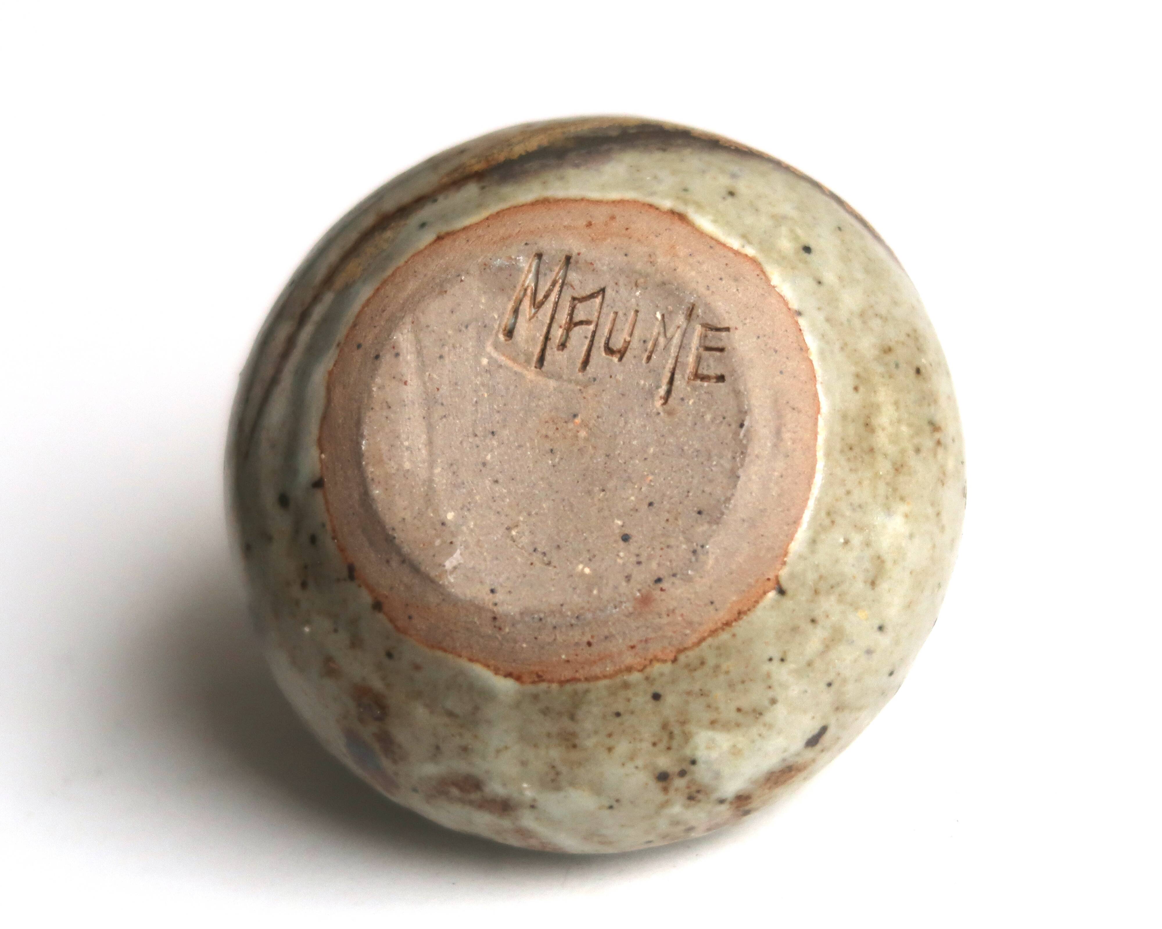 Ceramic ashtray by Annie Maume, frog head, 1960s.