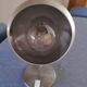 All metal eyeball lamp on stem