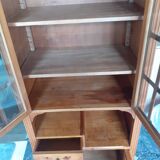 Louis XV style rosewood marquetry display case