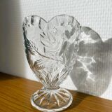 Vase allemand en cristal et forme de cœur