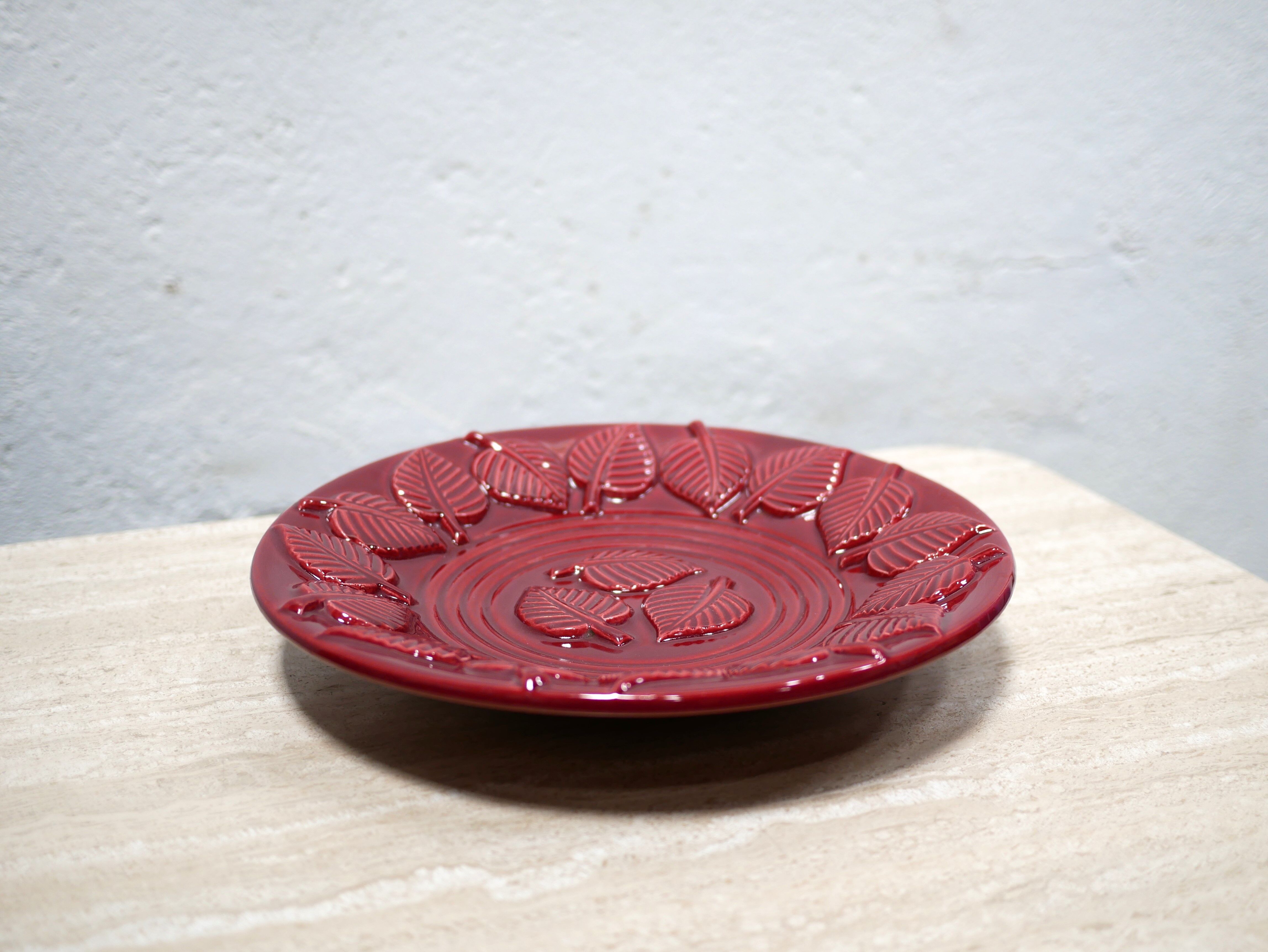 Coupe à fruits vintage en céramique par Blanche Letalle pour la manufacture Saint Clément