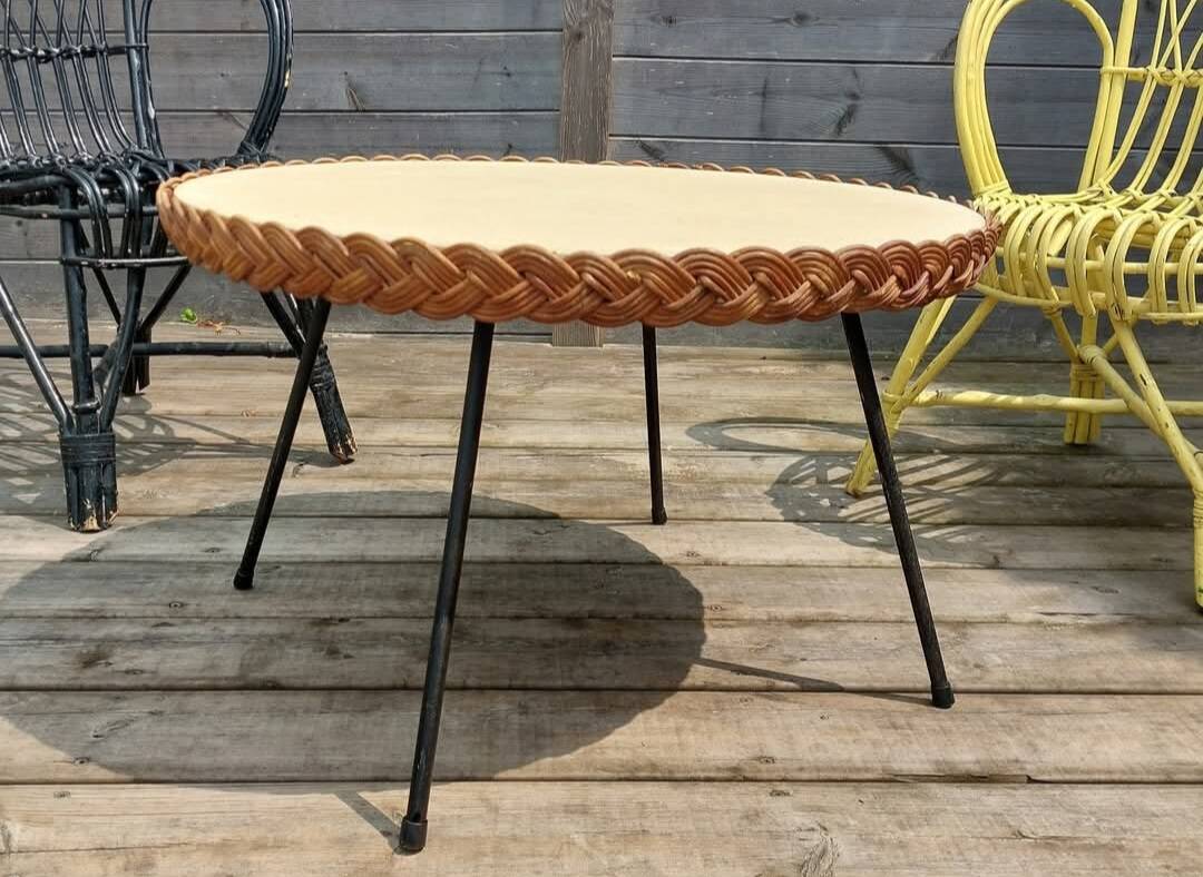 Living room armchair coffee table