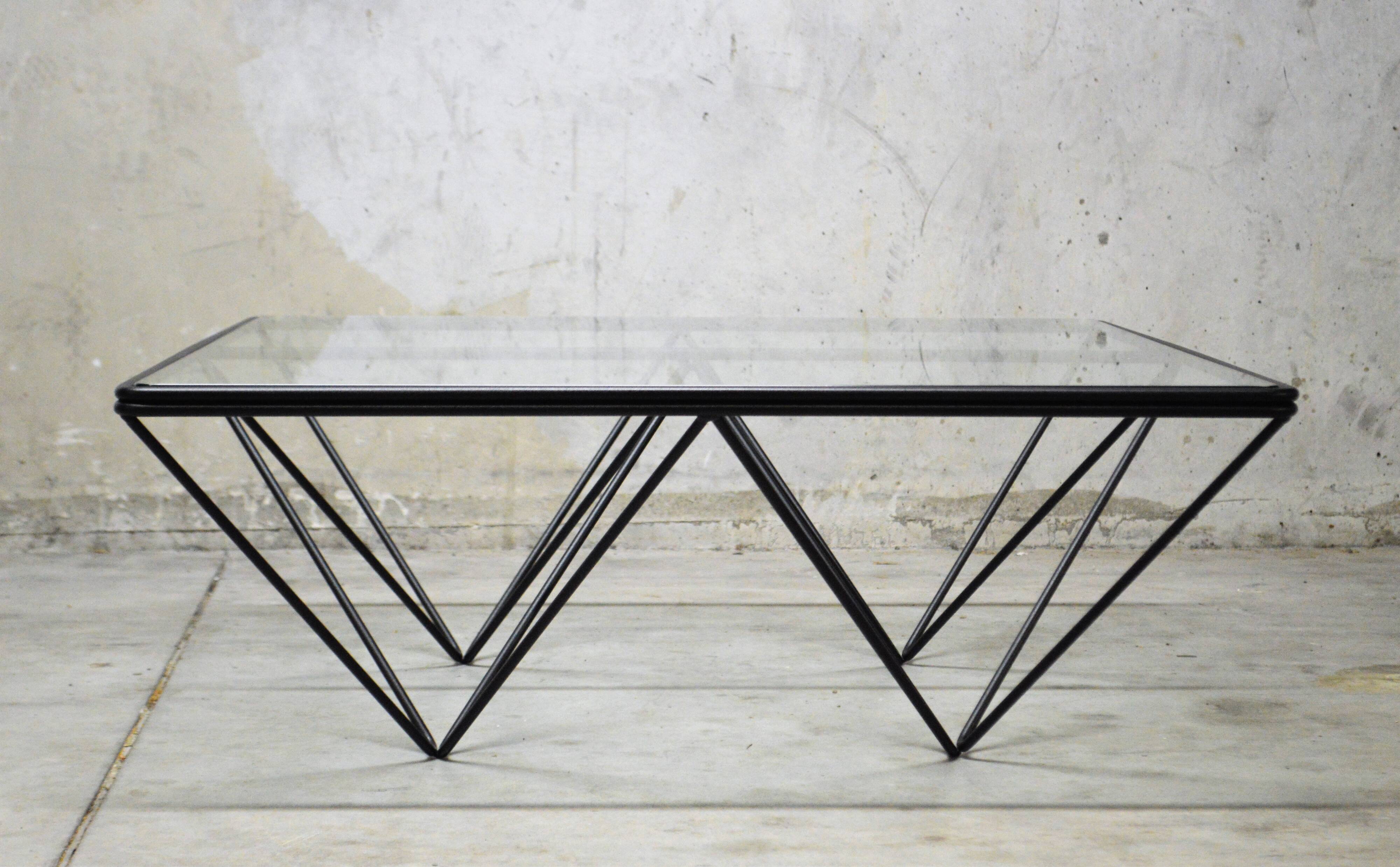 Vintage table basse b&b italia design des années 80
