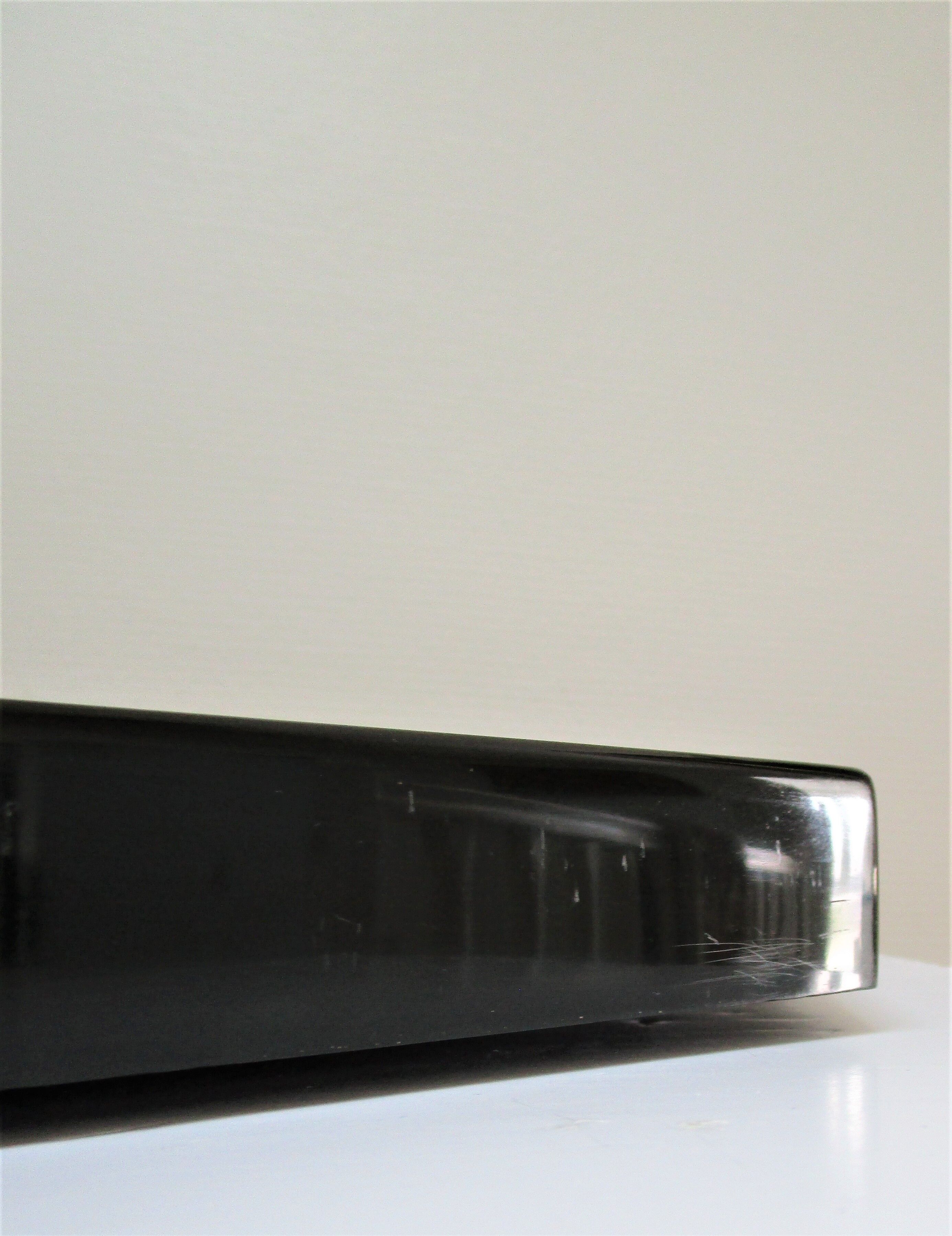 Octagonal wooden mirror by Jean-Claude Mahey