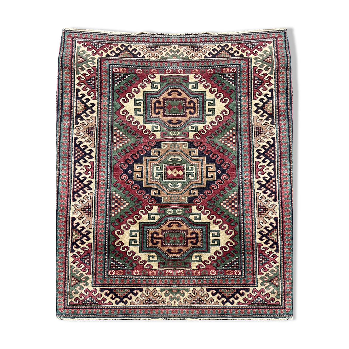 Oriental caucasian carpet kazak armenian : 1.83 x 1.27 m