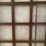 Fixed window with small panes in solid oak 20th century