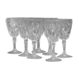 Huit verres à liqueur vintage années 70 Luminarc