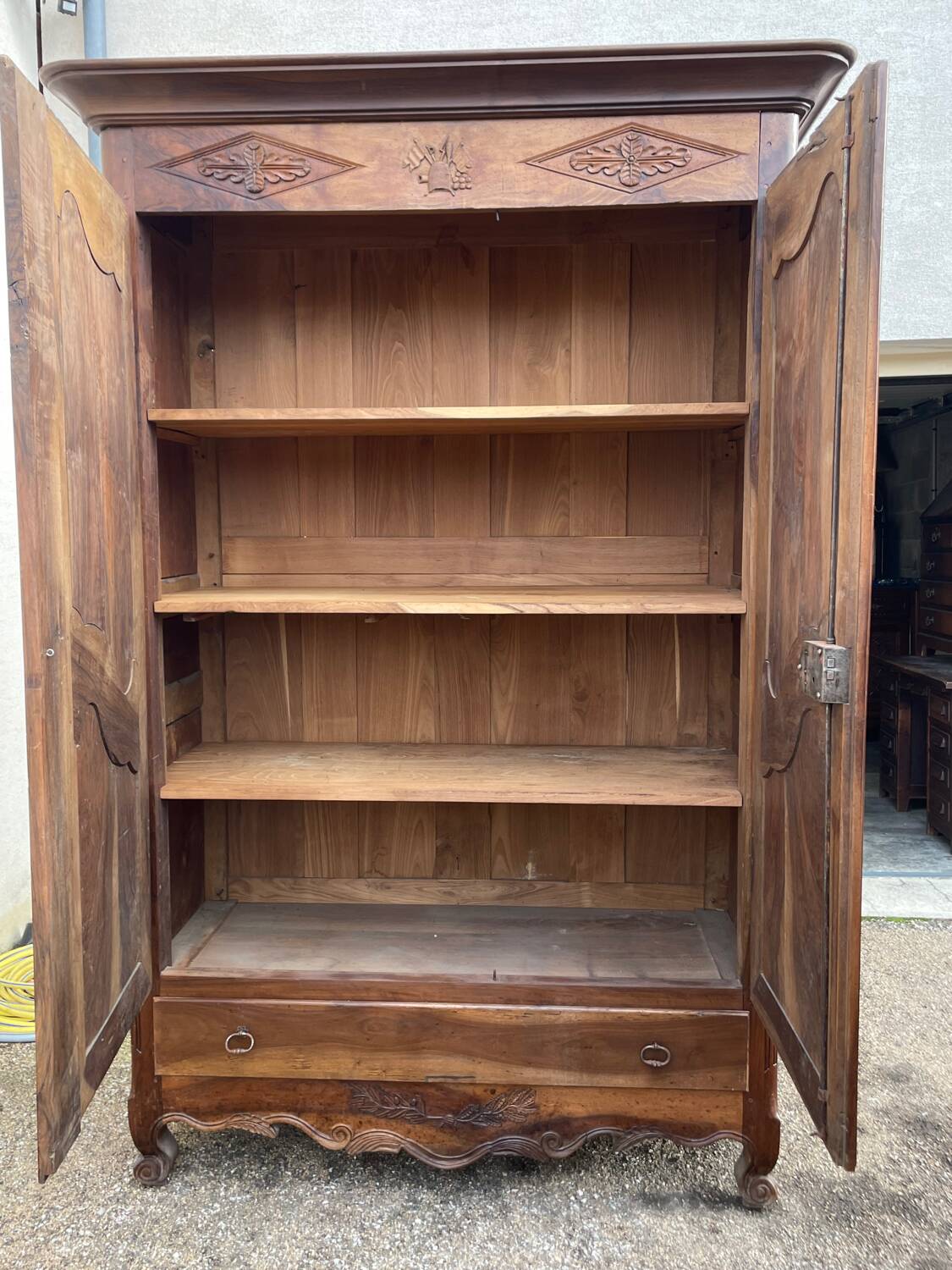 Large 18th century Louis XV Provencal wardrobe
