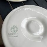 6 plates and dish in Ceramics, Moulin des loups