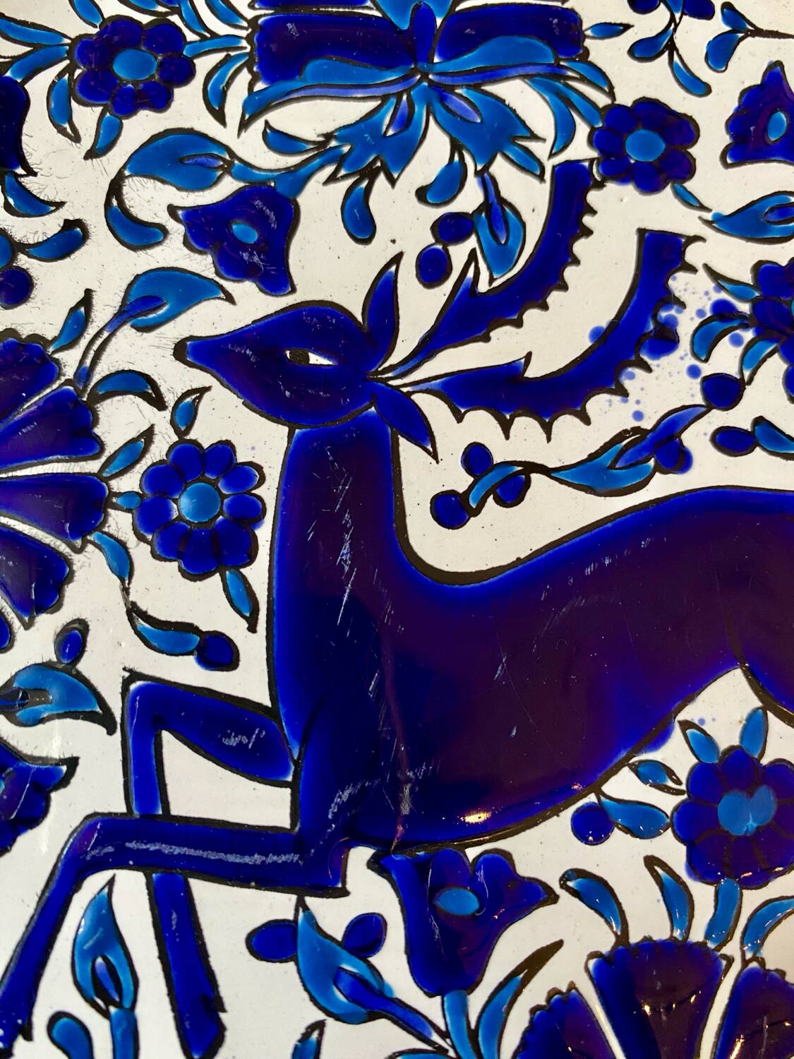 Hand painted Greek Rhodes plate