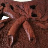 Carved wooden country mirror  35x45cm