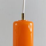 Orange Murano glass pendant lamp by Gino Vistosi for Vistosi, Italy 1960's