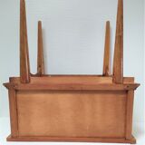 Bedside wood feet tapered 60s