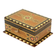 Boîte à bijoux velours rouge oriental 17cm