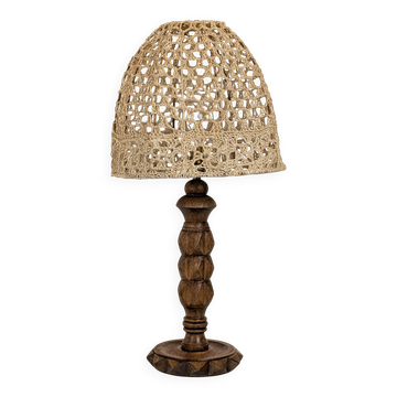 Lampe en chêne