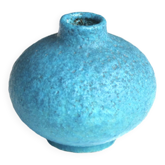 Vase en céramique bleu Egyptien de Raoul Lachenal