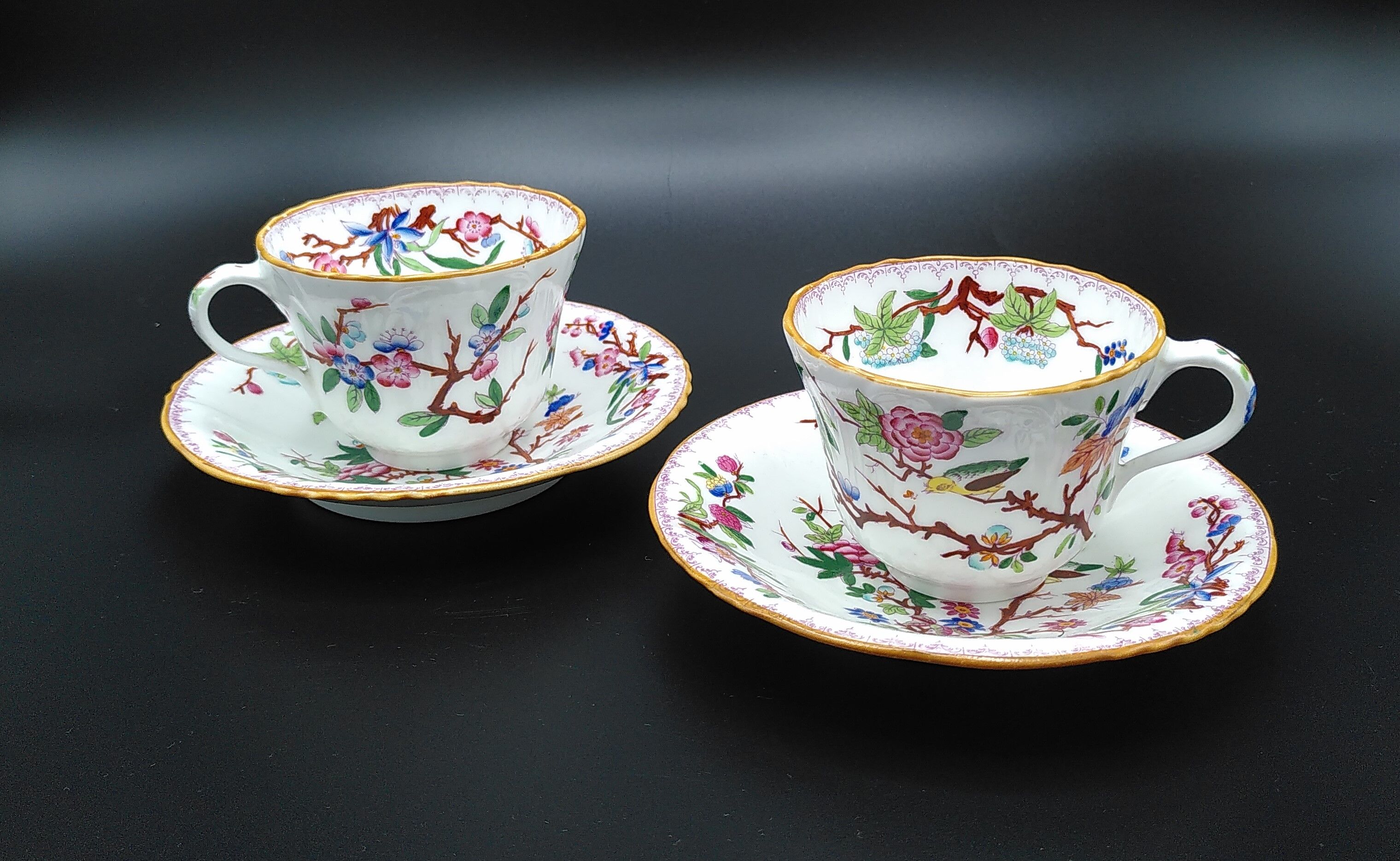 Minton & Boyle Teacups circa 1836-1841